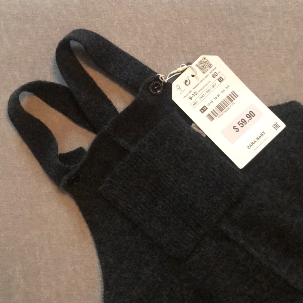 Zara Baby Boy Cashmere overalls, 9-12 months